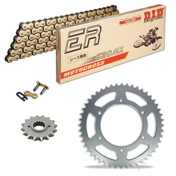 Sprockets & Chain Kit DID 520MX Gold HUSABERG FC 501 6 Marchas 97-99