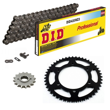 KIT DE TRANSMISION DID 420 NZ3 GRIS ACERO KTM SX 65 12-23 