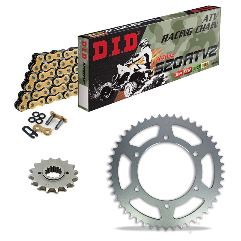 KIT DE TRANSMISION DID 525ATV2  Reforzado ORO KAWASAKI KFX 450 R Quad 08-14 