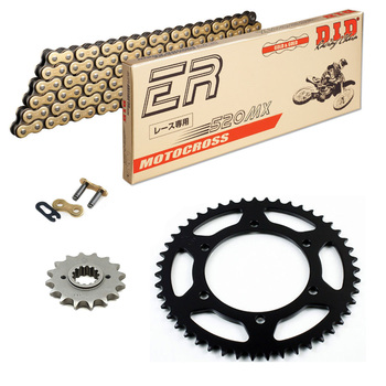 Sprockets & Chain Kit DID 520MX Gold HUSABERG FC 350 4 MARCHAS 00-01