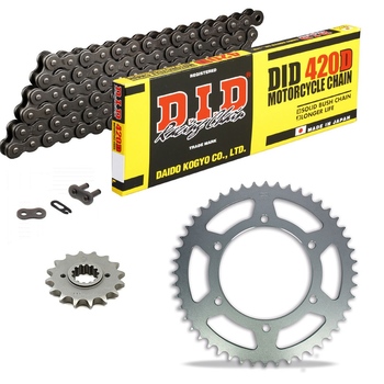 Sprockets & Chain Kit DID 420D Steel Grey SUZUKI OR E 50 79-80 