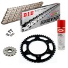 Sprockets & Chain Kit DID 520ZVM-X Silver YAMAHA FZR 400 RR EXUP Conversion 520 90-95