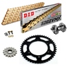 Sprockets & Chain Kit DID 520 ZVM-X Gold CAGIVA Freccia 125 C12 89-92 Free Riveter!