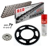 Sprockets & Chain Kit DID 520ZVM-X Steel Grey CAGIVA Mito 125 SP 525 08-10
