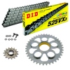 KIT DE TRANSMISION DID 525VX3 GRIS ACERO DUCATI Hypermotard 1100 08-09 