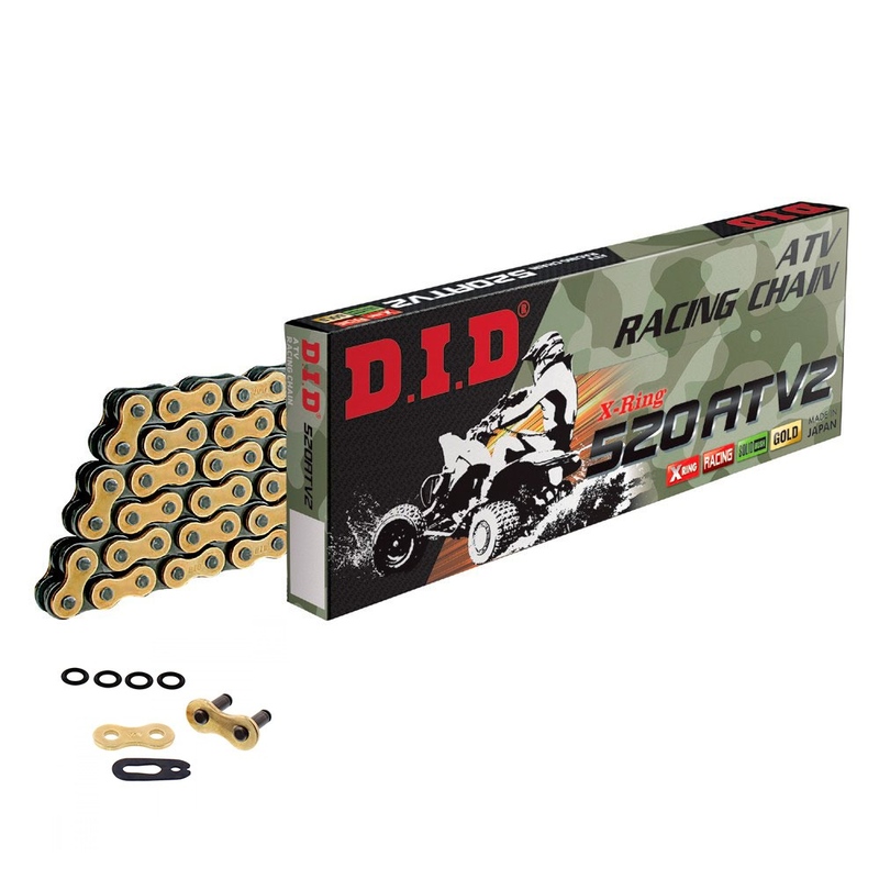 DID CHAIN 520 ATV2 with X-RING Gold