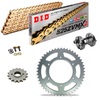 Sprockets & Chain Kit DID 525ZVM-X2  Gold BENELLI Leoncino 500 17-22 Free Riveter!
