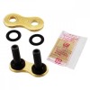 DID 525 ZVM-X Hollow Rivet Link Gold