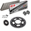 HONDA CRF 1100 L  Africa Twin 2020-25 Steel-Alu Reinforced Chain Kit Grey Black Free Riveter