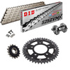 HONDA CRF 1100 L  Africa Twin 2020-25 Steel-Alu Reinforced Chain Kit Grey  Black Free Riveter