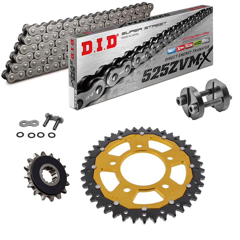KIT DE CADENA HONDA CRF 1100 L Africa Twin 2020-25 Reforzado Gris  Acero Alu Oro Remachadora Gratis
