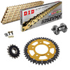 HONDA CRF 1100 L  Africa Twin 2020-25 Steel-Alu Reinforced Chain Kit Gold Gold Free Riveter