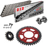 KIT DE CADENA HONDA CRF 1100 L Africa Twin 2020-25 Reforzado Gris Acero Alu Rojo Remachadora Gratis