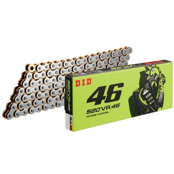 DID CHAIN 520 DID VR46 with X-RING Silver/Gold