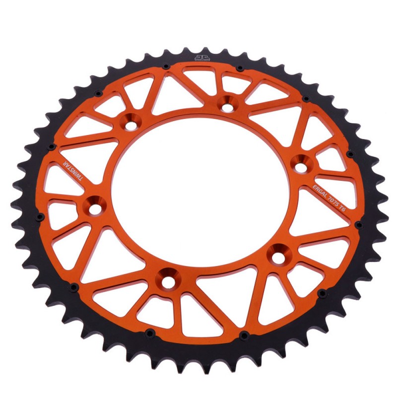 Rear Sprocket JT TWINSTAR 520 KTM EXC 300 Orange