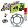 KIT DE TRANSMISION DID 520 VR46  APRILIA AF1 125 Replica 88-92 Limpiador de Cadena Gratis!!	