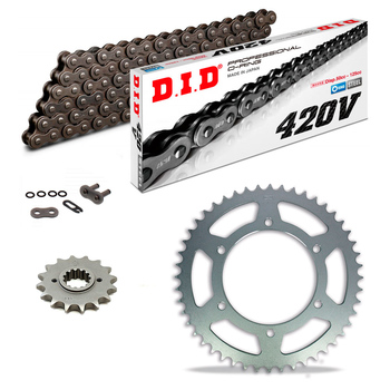 KIT DE TRANSMISION DID 420V GRIS ACERO SUZUKI RV 50 X 15-16 