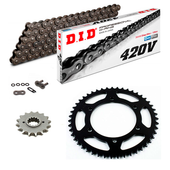 KIT DE TRANSMISION DID 420V GRIS ACERO YAMAHA DT 50 R 88-90 