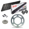 KIT DE TRANSMISION DID 520 ZVM-X NEGRO Super Reforzado  KAWASAKI ZXR 400 88-02 Remachadora Gratis!
