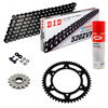 Sprockets & Chain Kit DID 520 ZVM-X Black HONDA X ADV 750 17-25
