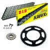 KIT DE TRANSMISION DID 530 VX3 GRIS ACERO TRIUMPH Speed Triple 1050 12-15 