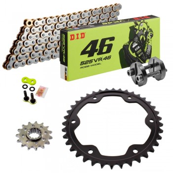 KTM SUPER DUKE GT 1290 16-26 DID VR46 Chain Kit Free Riveter!!