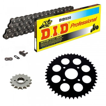 Sprockets & Chain Kit DID 520 Steel Grey KTM Duke 125 11-13