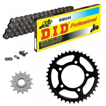 Sprockets & Chain Kit DID 520 Steel Grey SUZUKI GS 500 F 04-10