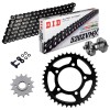 Sprockets & Chain Kit DID 520 ZVM-X Black SUZUKI GS 500 E 88-93 Free Riveter!