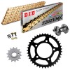 Sprockets & Chain Kit DID 520 ZVM-X Gold SUZUKI GS 500 E 94-98 Free Riveter!