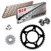 Sprockets & Chain Kit DID 520 ZVM-X Silver SUZUKI GS 500 E 99-07 Free Riveter!