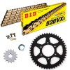 Sprockets & Chain Kit DID 520VX3 Gold & Black AWASAKI Versys 650 KLE 07-25 