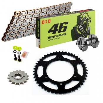 KIT DE TRANSMISION DID 520 VR46 BENELLI 502 C 22-25 Remachadora Gratis!!