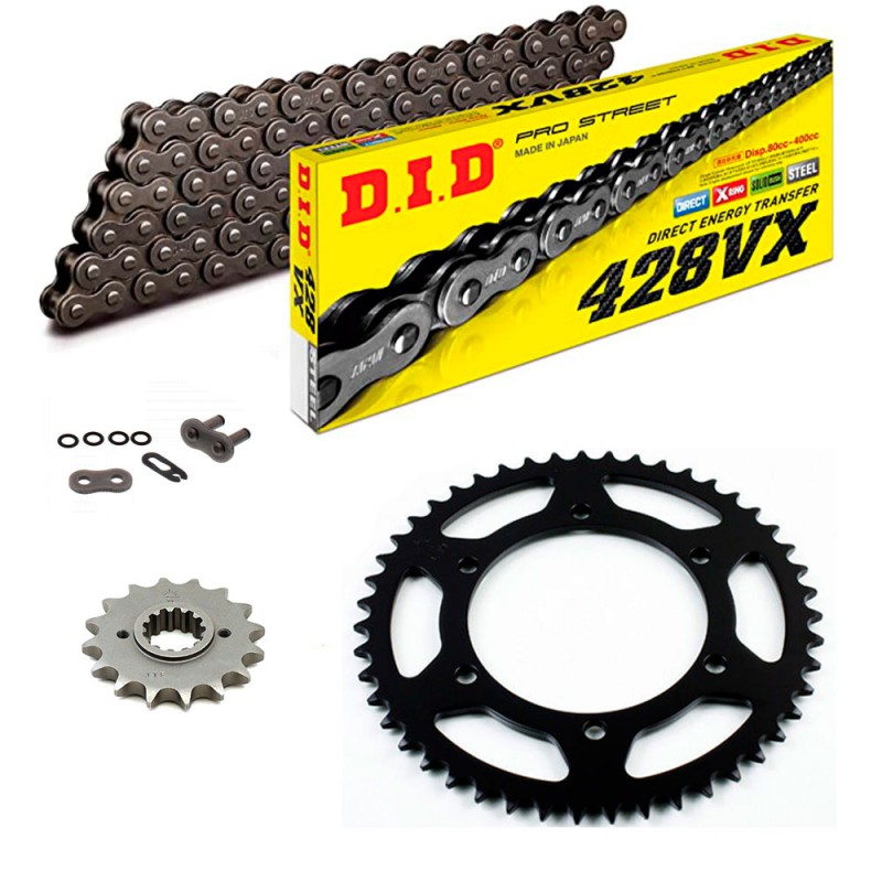 KIT DE TRANSMISION DID 428VX GRIS ACERO Reforzado BRIXTON Felsberg 125 XC 20-24