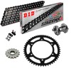 Sprockets & Chain Kit DID 525ZVM-X2 Black Suzuki V-Strom DL 800 23-25 Free Riveter 
