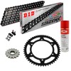 Sprockets & Chain Kit DID 525ZVM-X2 Black Suzuki V-Strom DL 800 23-25