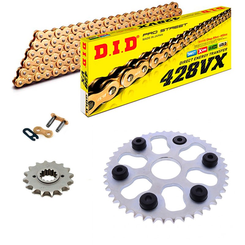KIT DE TRANSMISION  DID 428 ORO YAMAHA Tricker XG 250 05-06