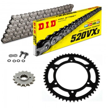 Sprockets & Chain Kit DID 520VX3 Steel Grey Husqvarna VITPILEN 701 18-22 