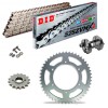 Sprockets & Chain Kit DID 525ZVM-X Silver Zontes 703 RR 25-26 Free Riveter!