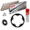 KIT DE TRANSMISION DID 520 ZVM-X Plata Super Reforzado  Italjet Dragster 700 25-26