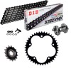 Sprockets & Chain Kit DID 520 ZVM-X Black Italjet Dragster 700 25-26 Free Riveter!