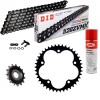 KIT DE TRANSMISION DID 520 ZVM-X Negro Super Reforzado  Italjet Dragster 700 25-26