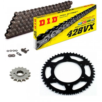 Sprockets & Chain Kit DID 428VX Steel Grey QJ Motor SRK 125 S 25-26 