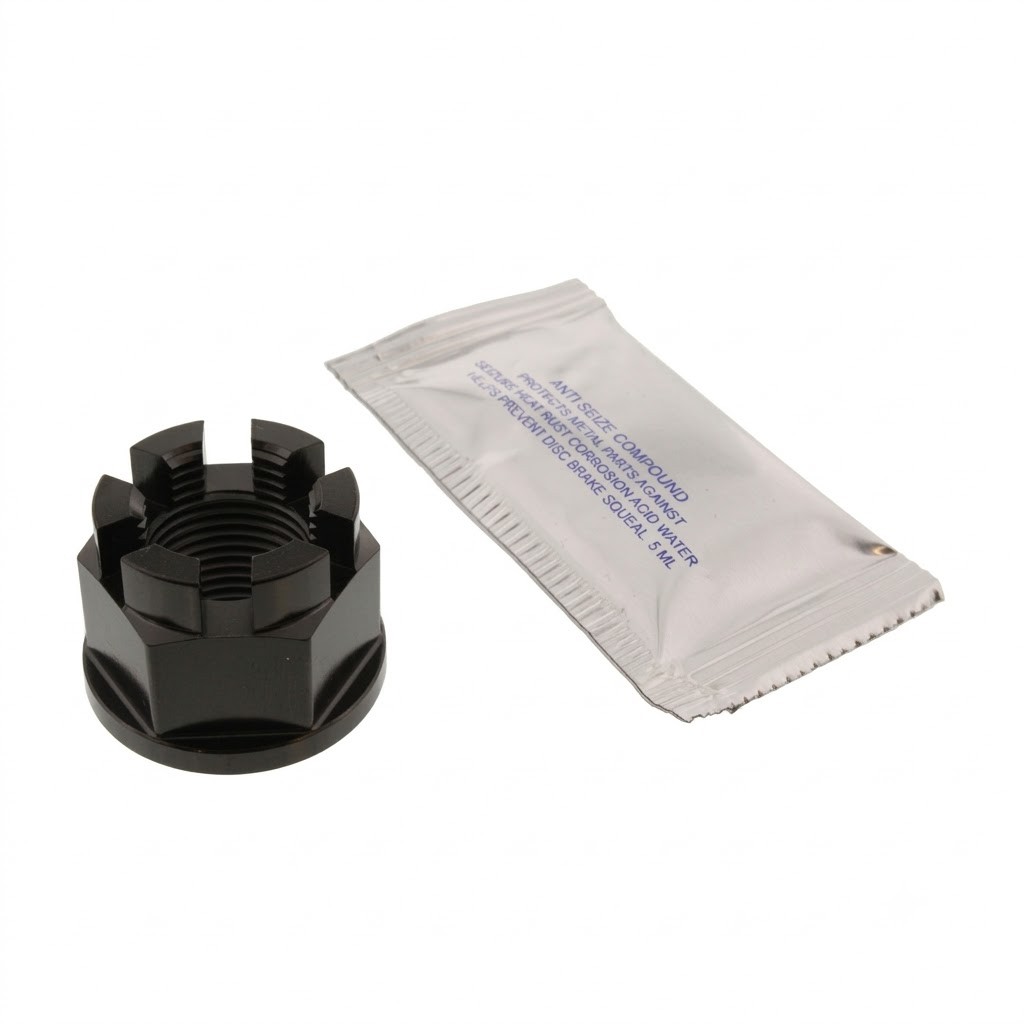BLACK  REAR AXLE S. STEEL NUT (4224)